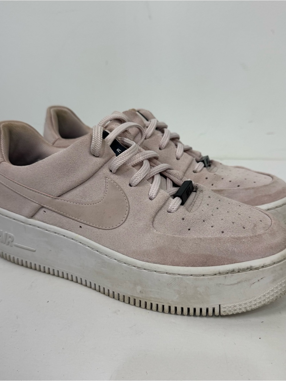 Nike AF1 Pink Suede Sneakers trendy streetwear